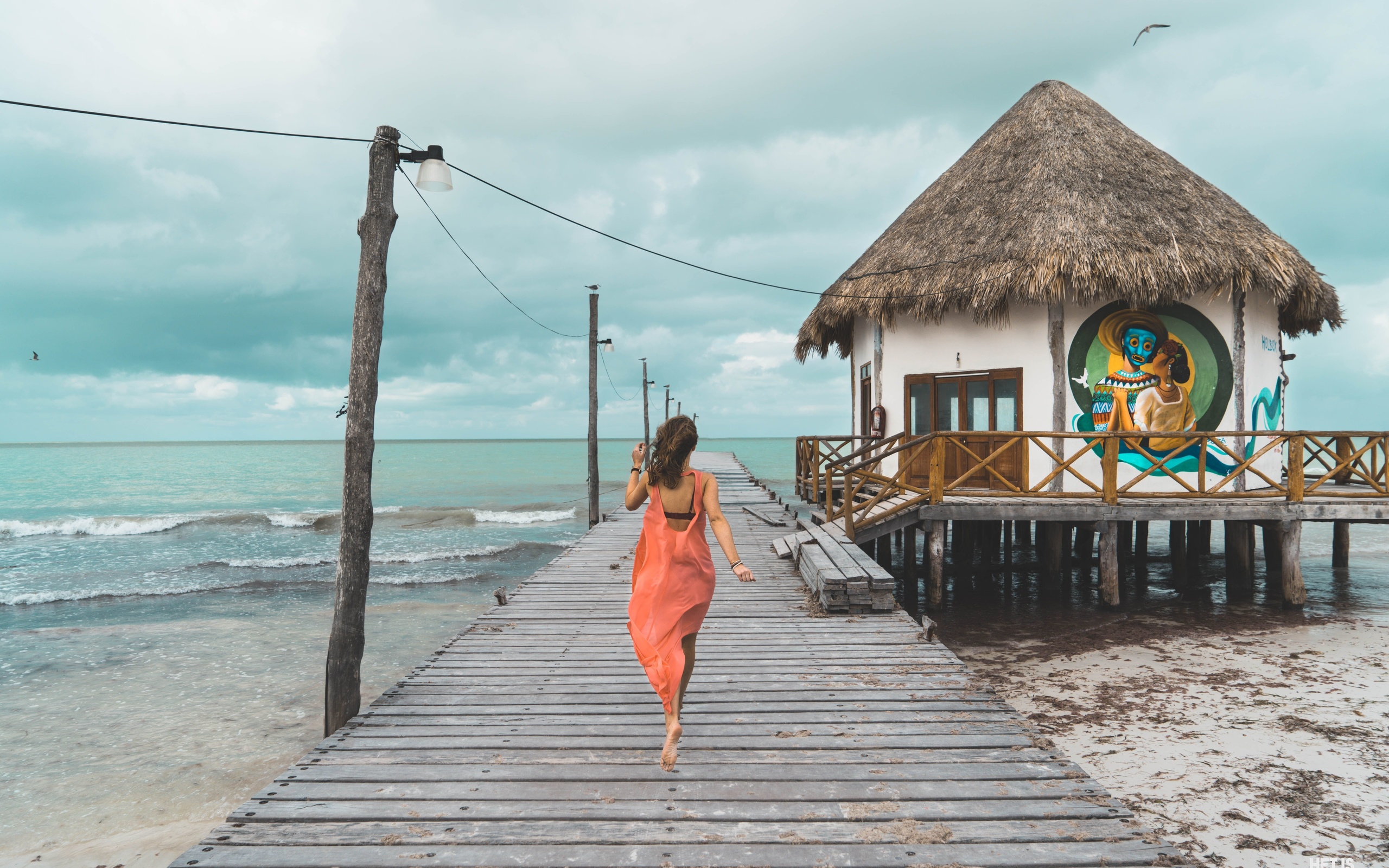 cloudy day, isla holbox, mexico