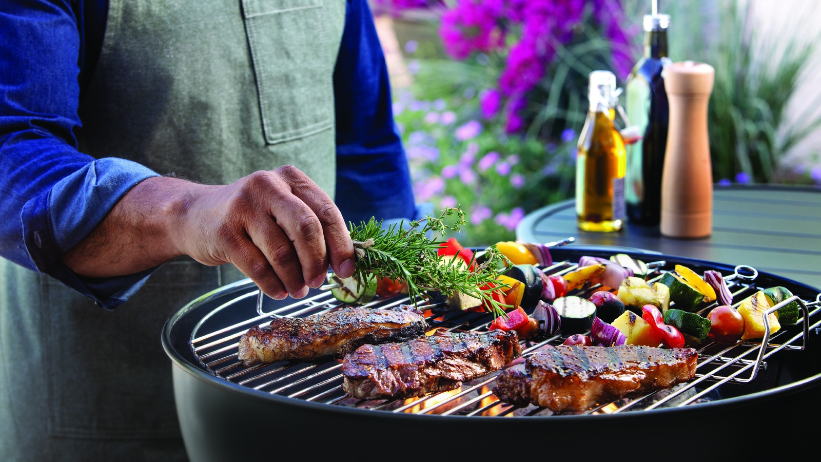 steaks, summer meal, grill