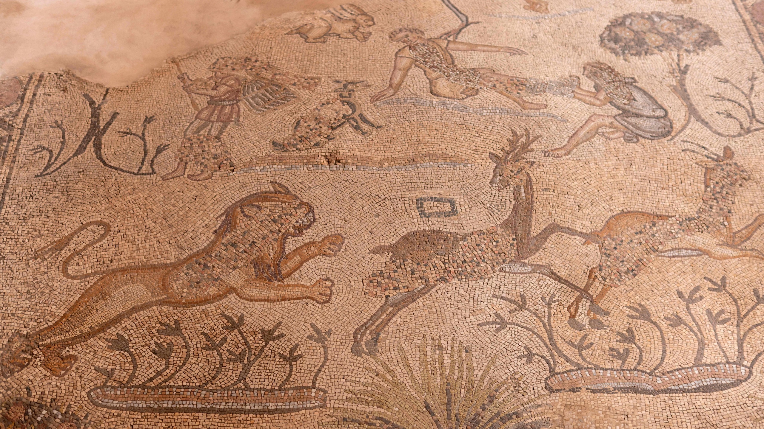 mosaic floor, byzantine church, jabalia, northern gaza strip