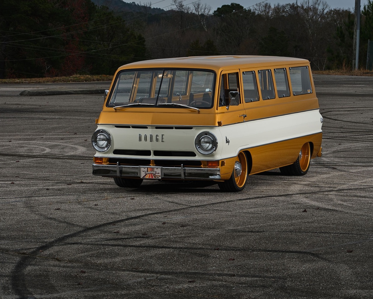 1969 dodge a108 custom van, classic, gold, white