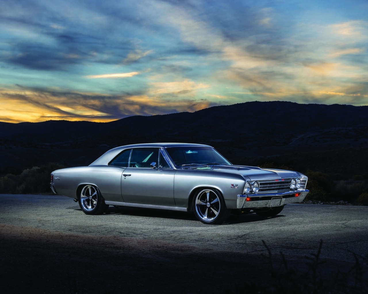 67 chevrolet chevelle, muscle, classic, gm, silver