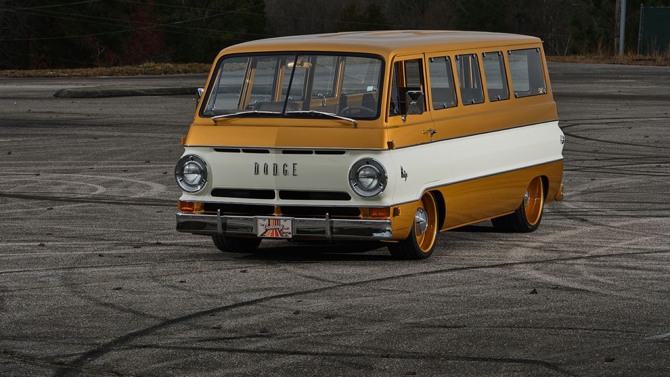 1969 dodge a108 custom van, classic, gold, white