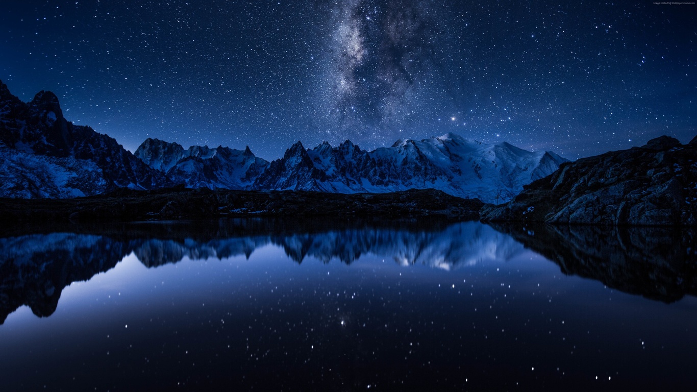 , , , , , ,  , the sky, night, lake, mountains, reflection, stars, the milky way, 4k , 4k ultra hd