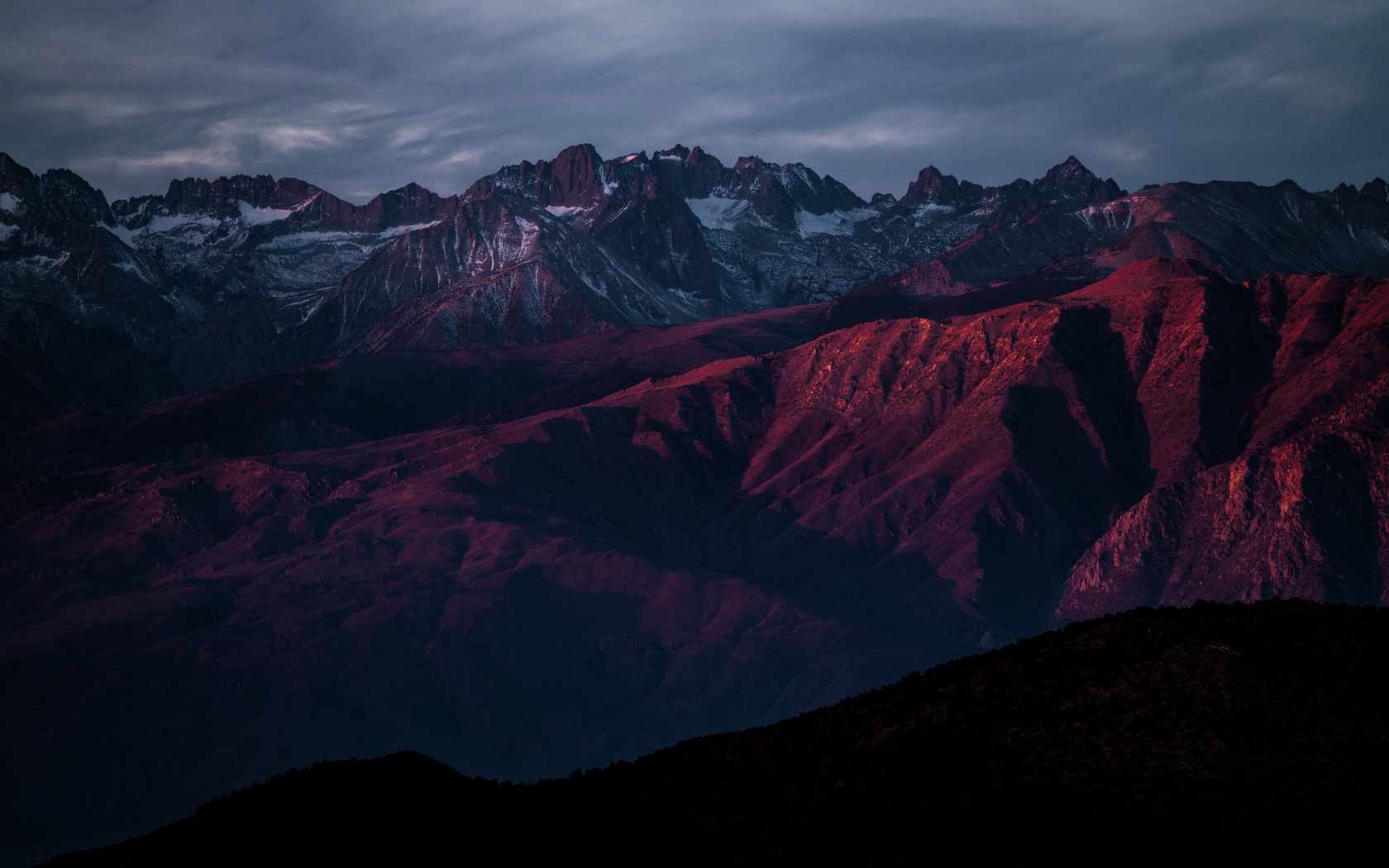 nature, mountains, rocks, evening, usa