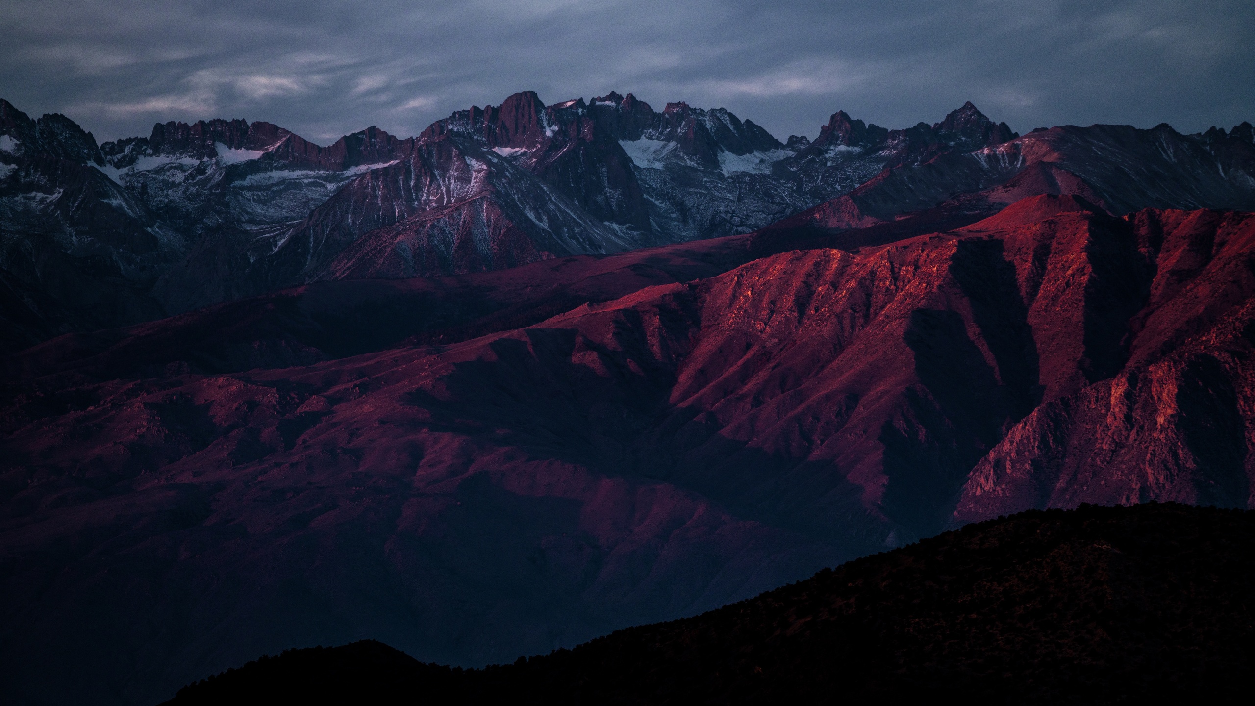 nature, mountains, rocks, evening, usa