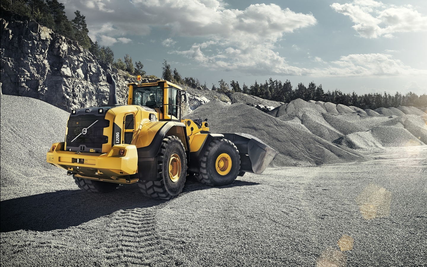 volvo, wheel loader, volvo l220g