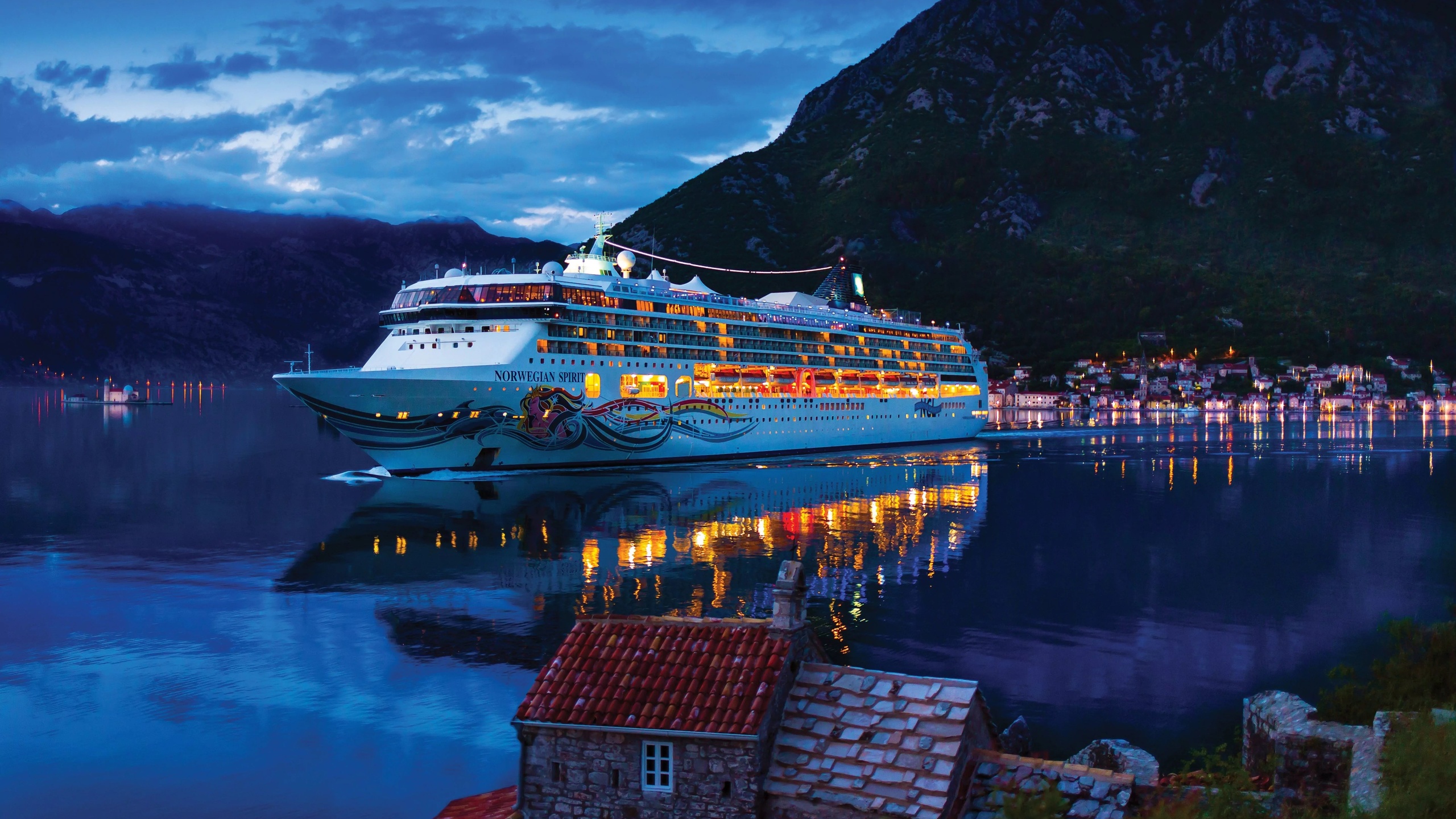 norwegian spirit, ship, kotor, montenegro