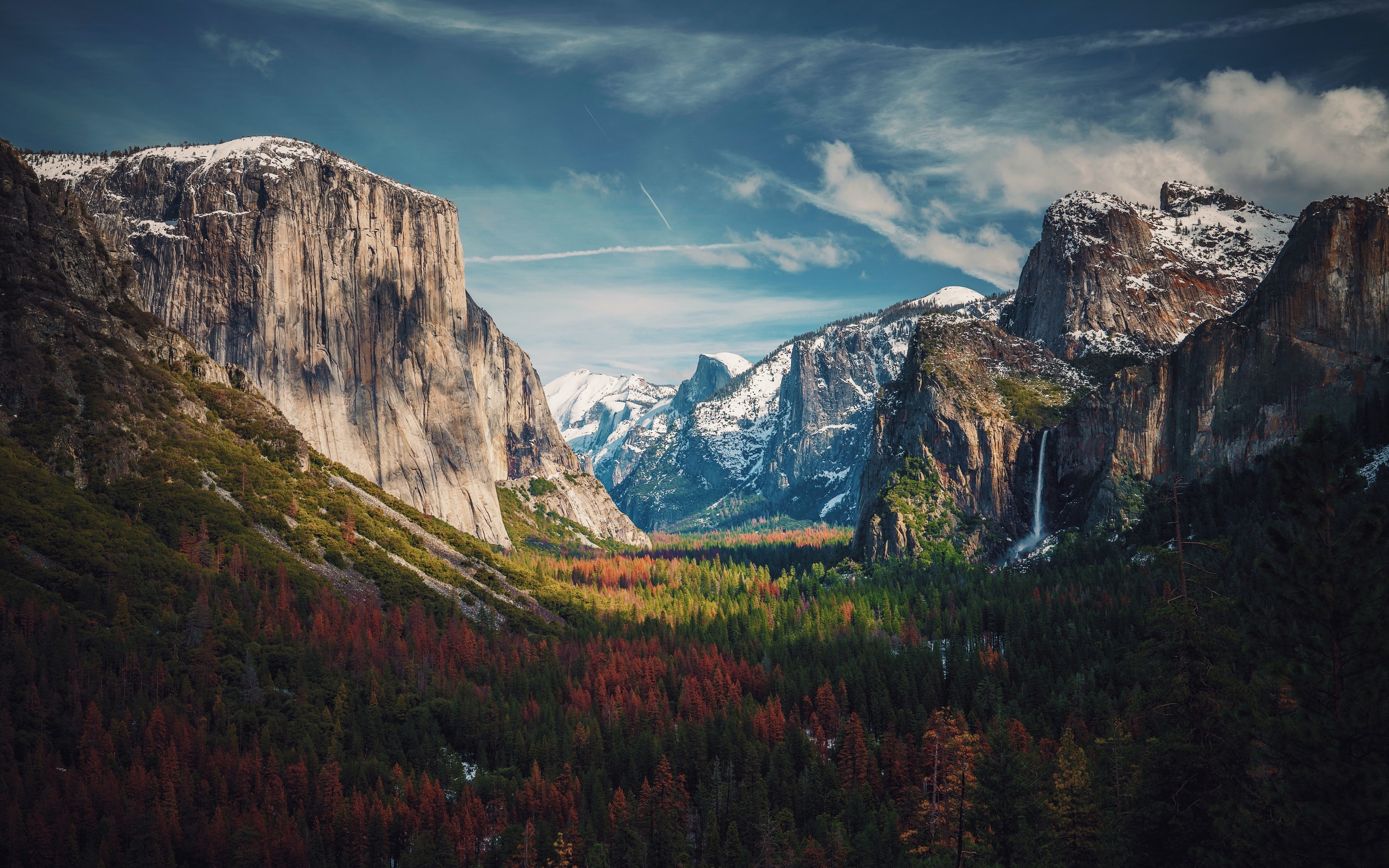 yosemite national park, sheer granite walls, nature, mountain