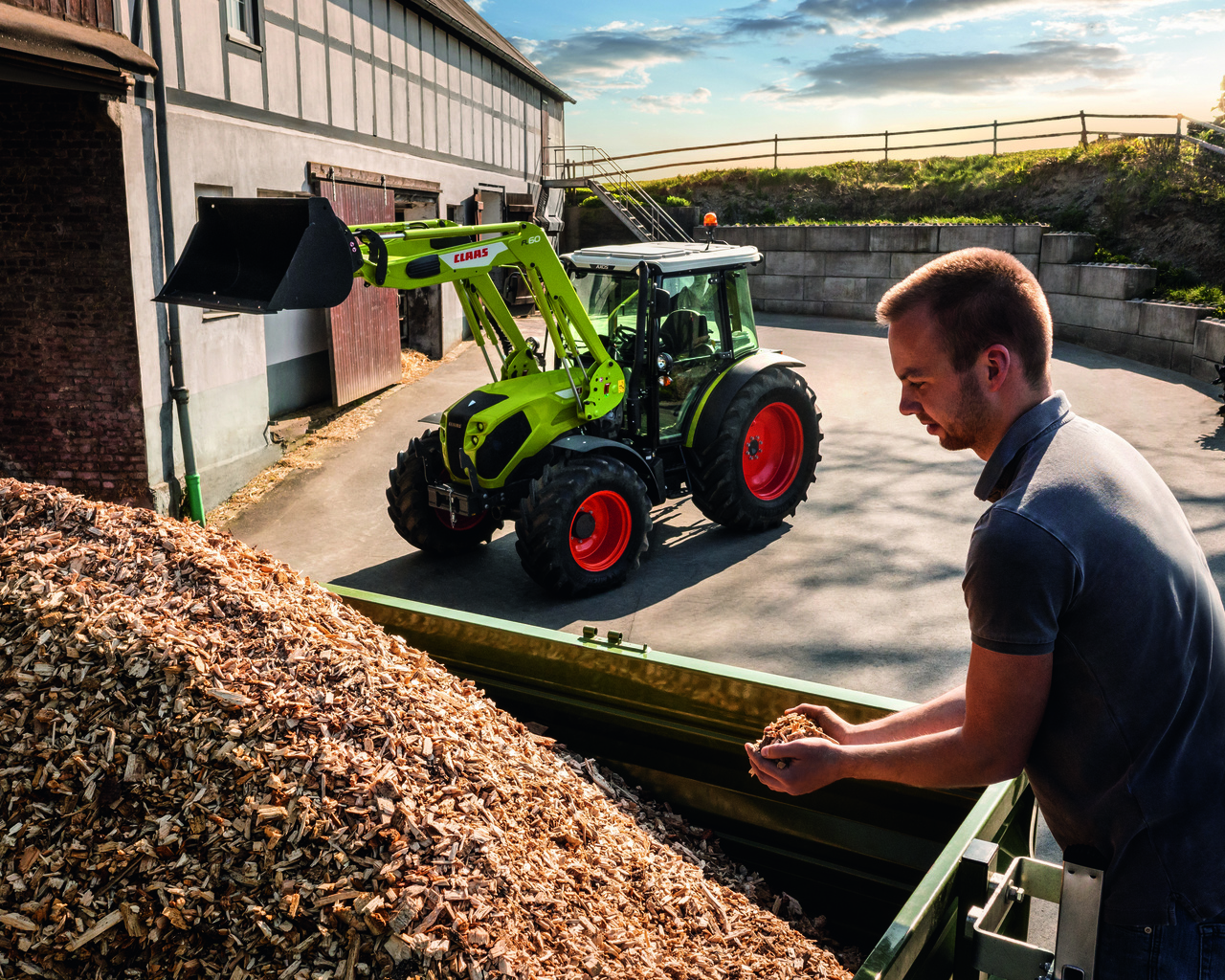 claas, tractor, claas axos 200