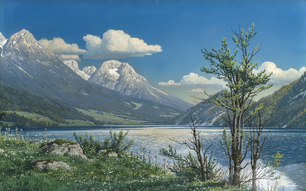 rudolf reschreiter, german art, hintersteiner see