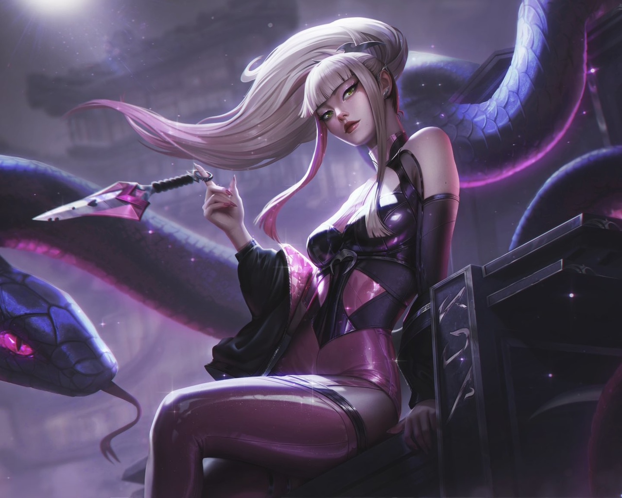 kda, code pink, akali, league of legends, video game