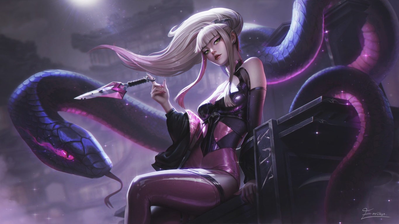 kda, code pink, akali, league of legends, video game