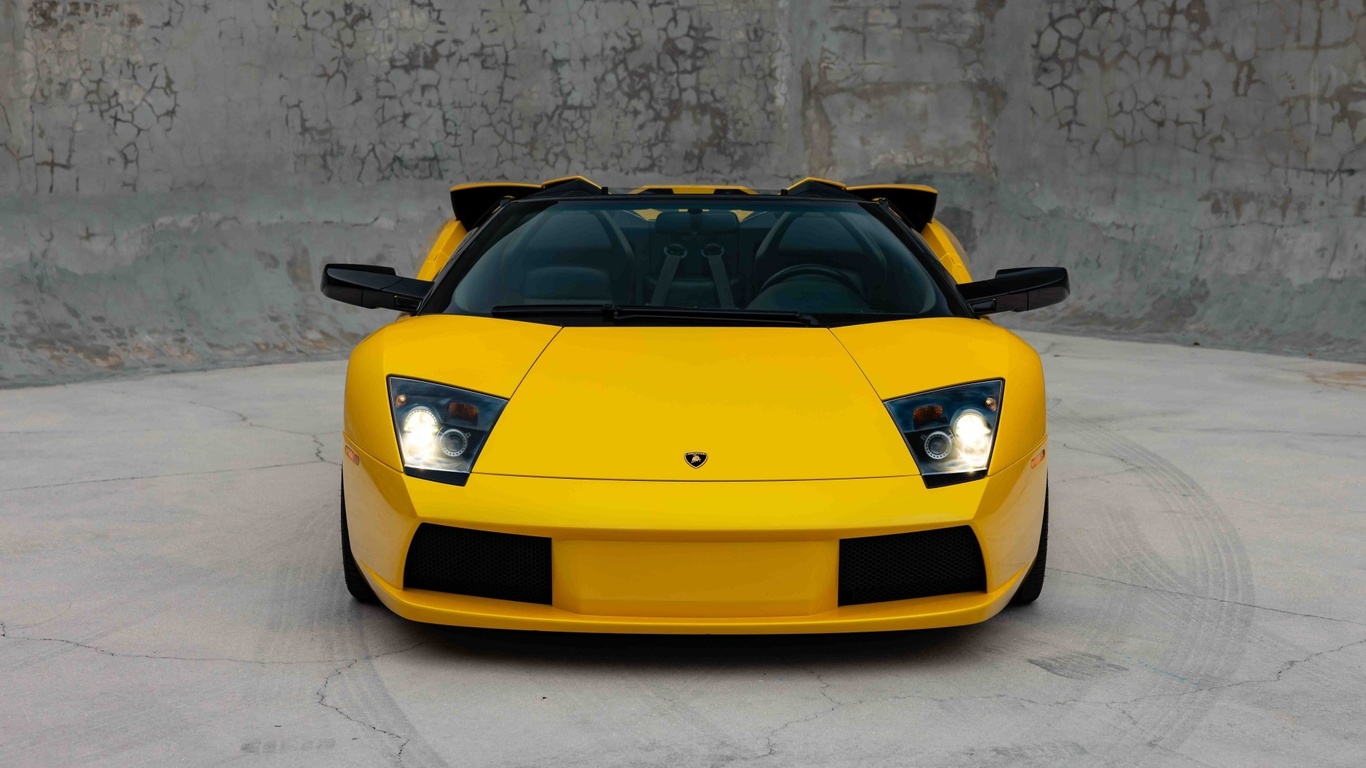 lamborghini murcielago roadster, yellow cars, car, italian cars, lamborghini