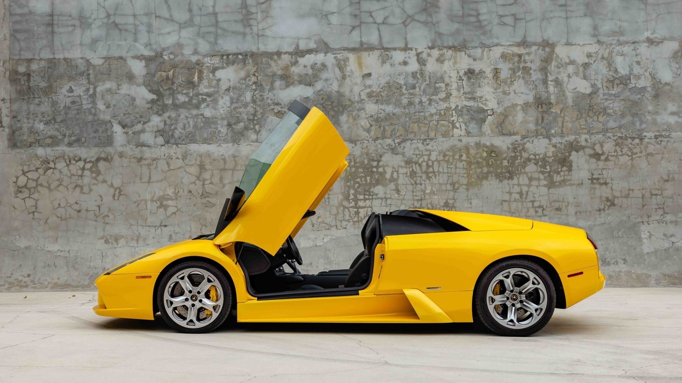 lamborghini murcielago roadster, yellow cars, car, italian cars, lamborghini