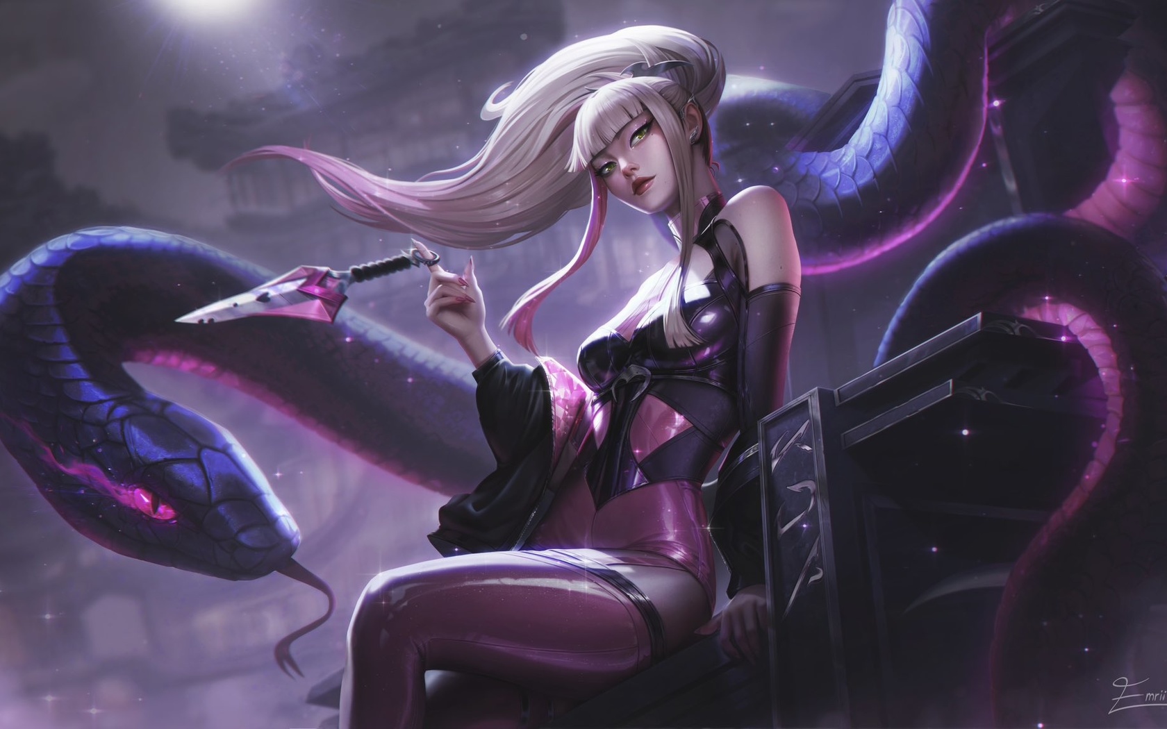 kda, code pink, akali, league of legends, video game