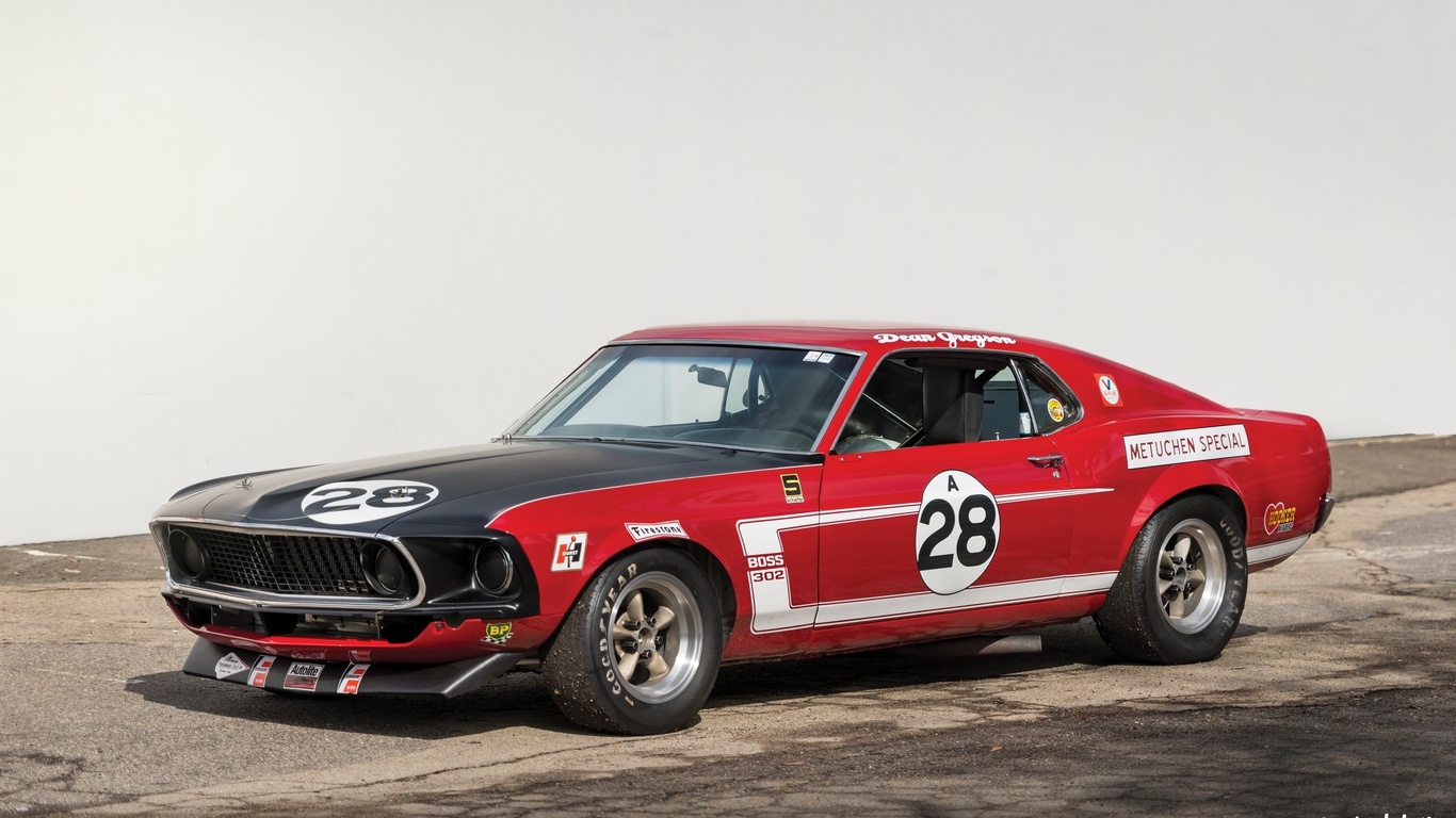 ford mustang boss 302, ford mustang, two tone, outdoors, muscle cars, ford, car, vehicle