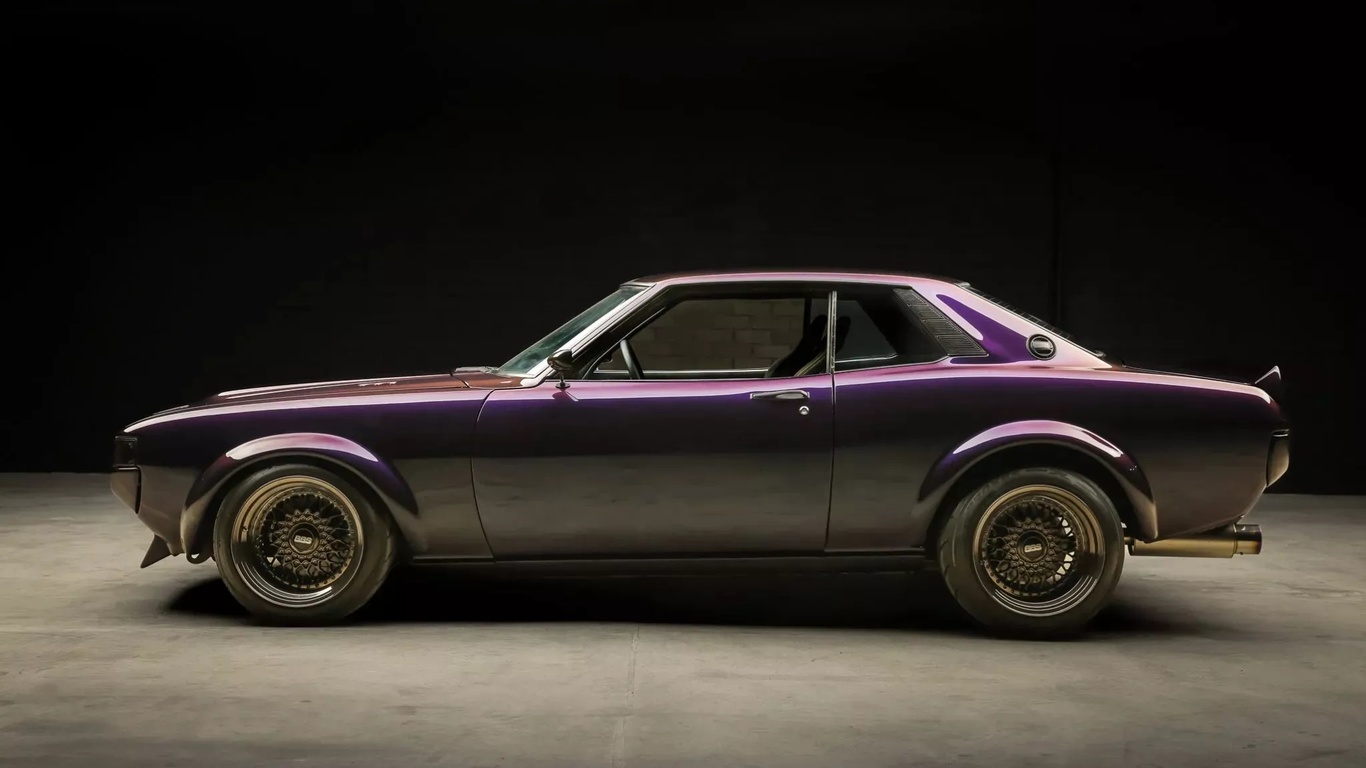 toyota, toyota celica, vehicle, powered 1977, classic car, purple cars