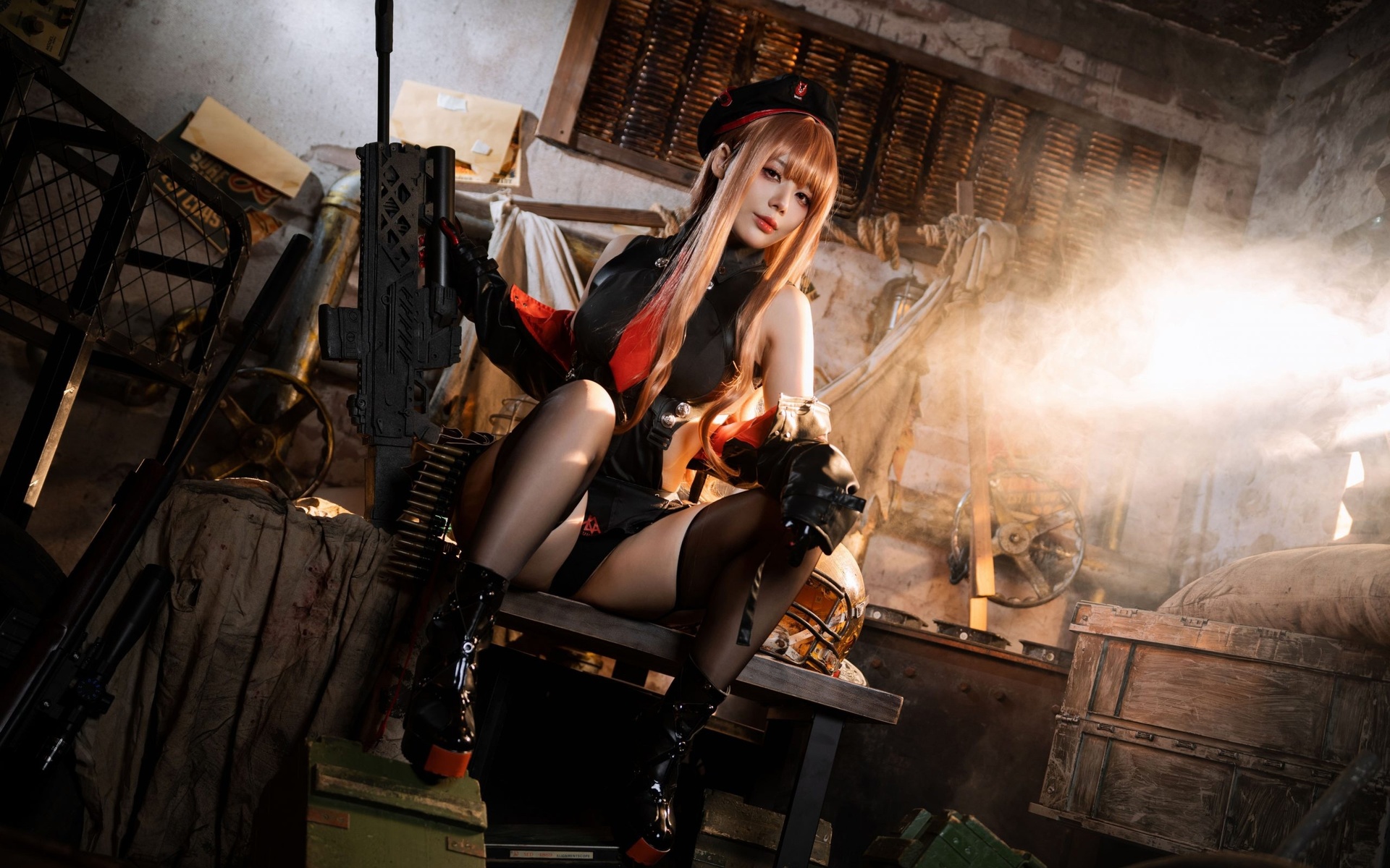 asian, jiu yan, rapi, nikke: the goddess of victory, cosplay, , model, video games, video game girls, women