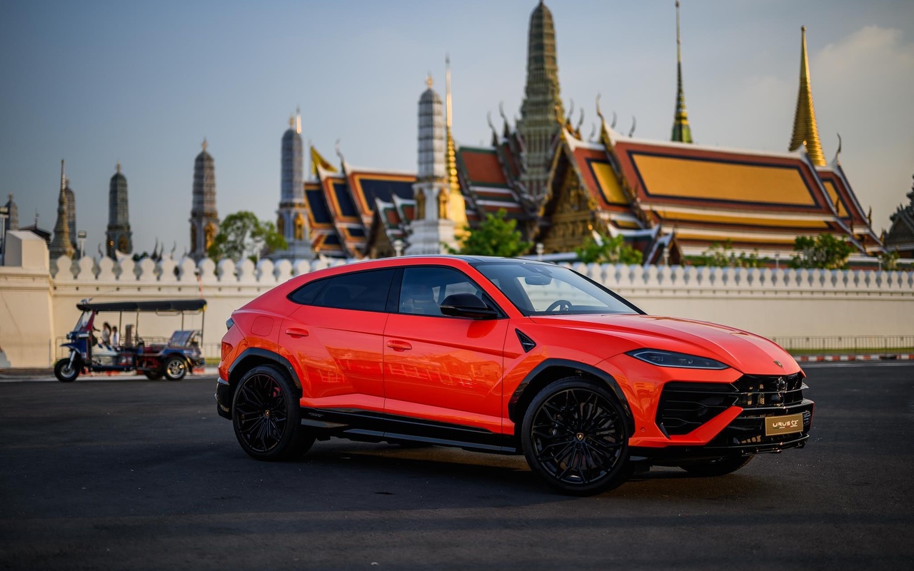 lamborghini urus, lamborghini, red cars, suv, vehicle, italian cars