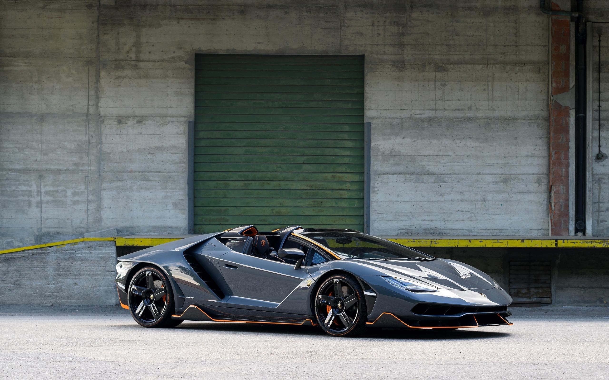 lamborghini centenario roadster, lamborghini, grigio telesto, italian cars, vehicle