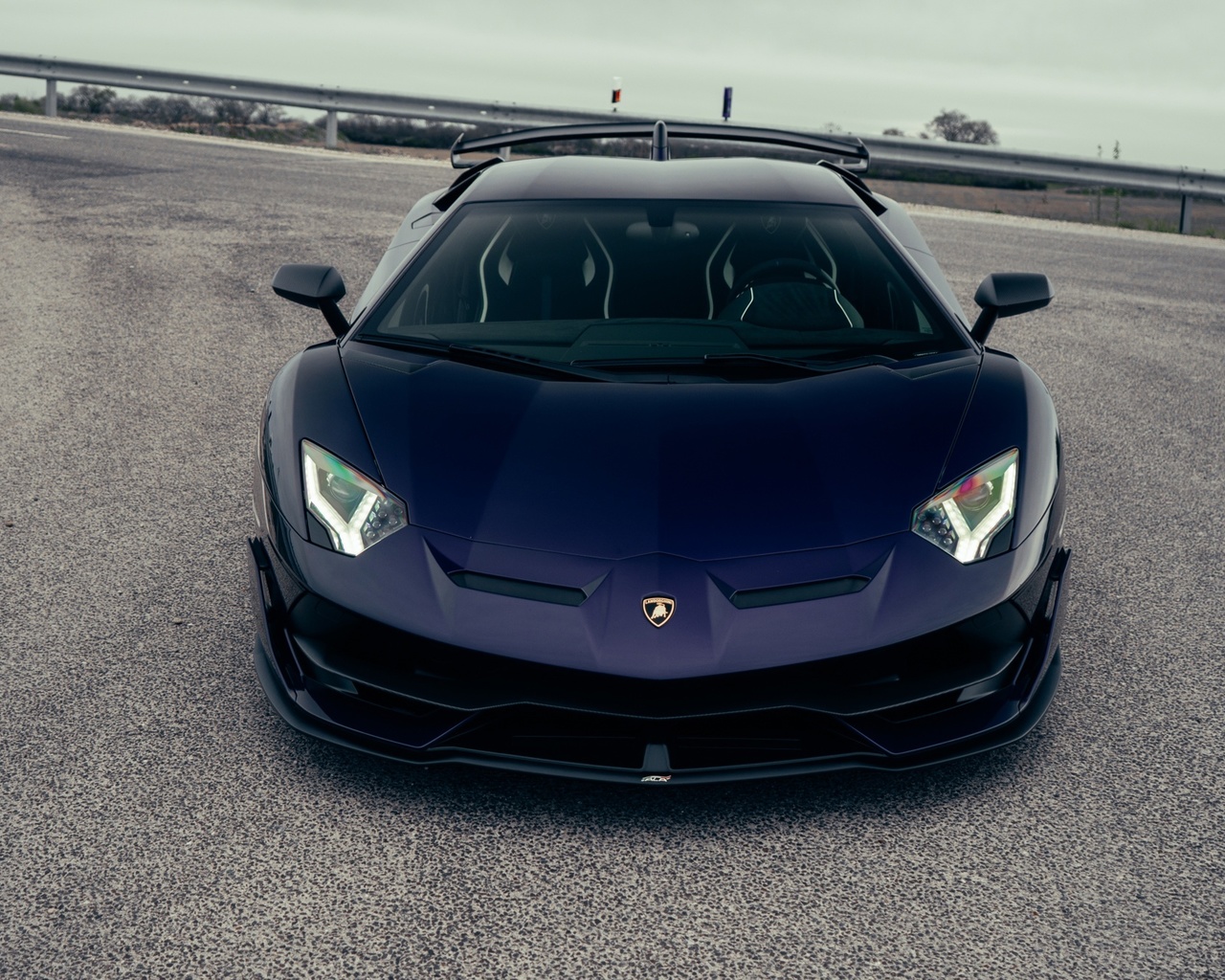 lamborghini aventador svj, italian cars, lamborghini, viola aletheia, road, outdoors