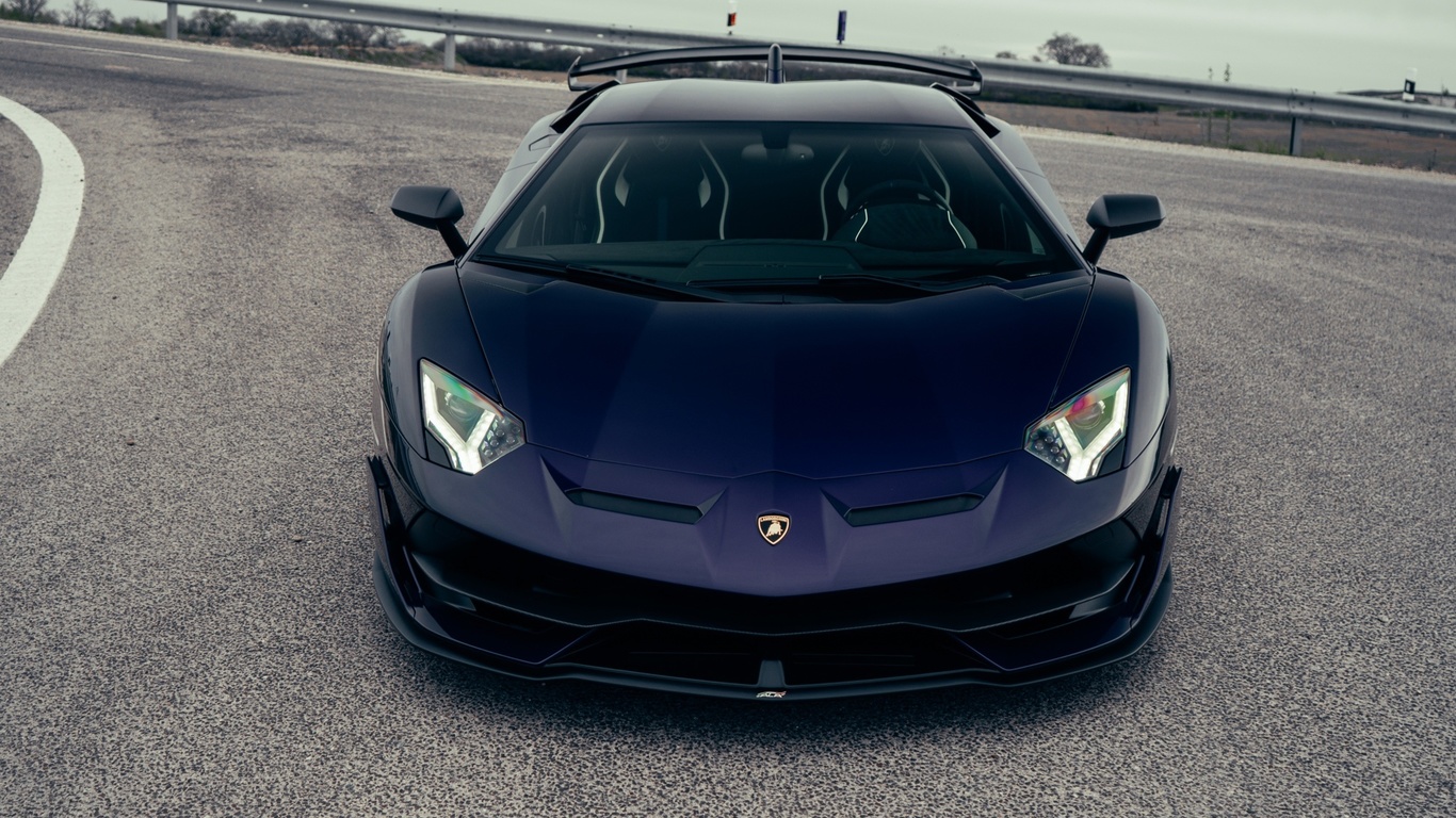 lamborghini aventador svj, italian cars, lamborghini, viola aletheia, road, outdoors