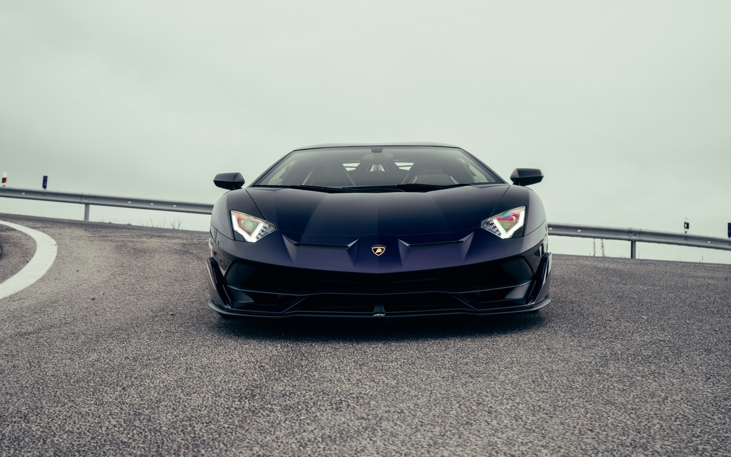 lamborghini aventador svj, italian cars, lamborghini, viola aletheia, road, outdoors