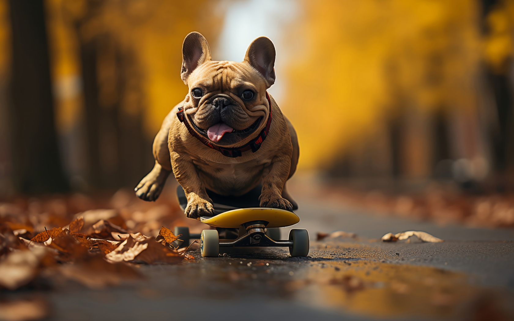 ai digital, criativo, buldogue, skate