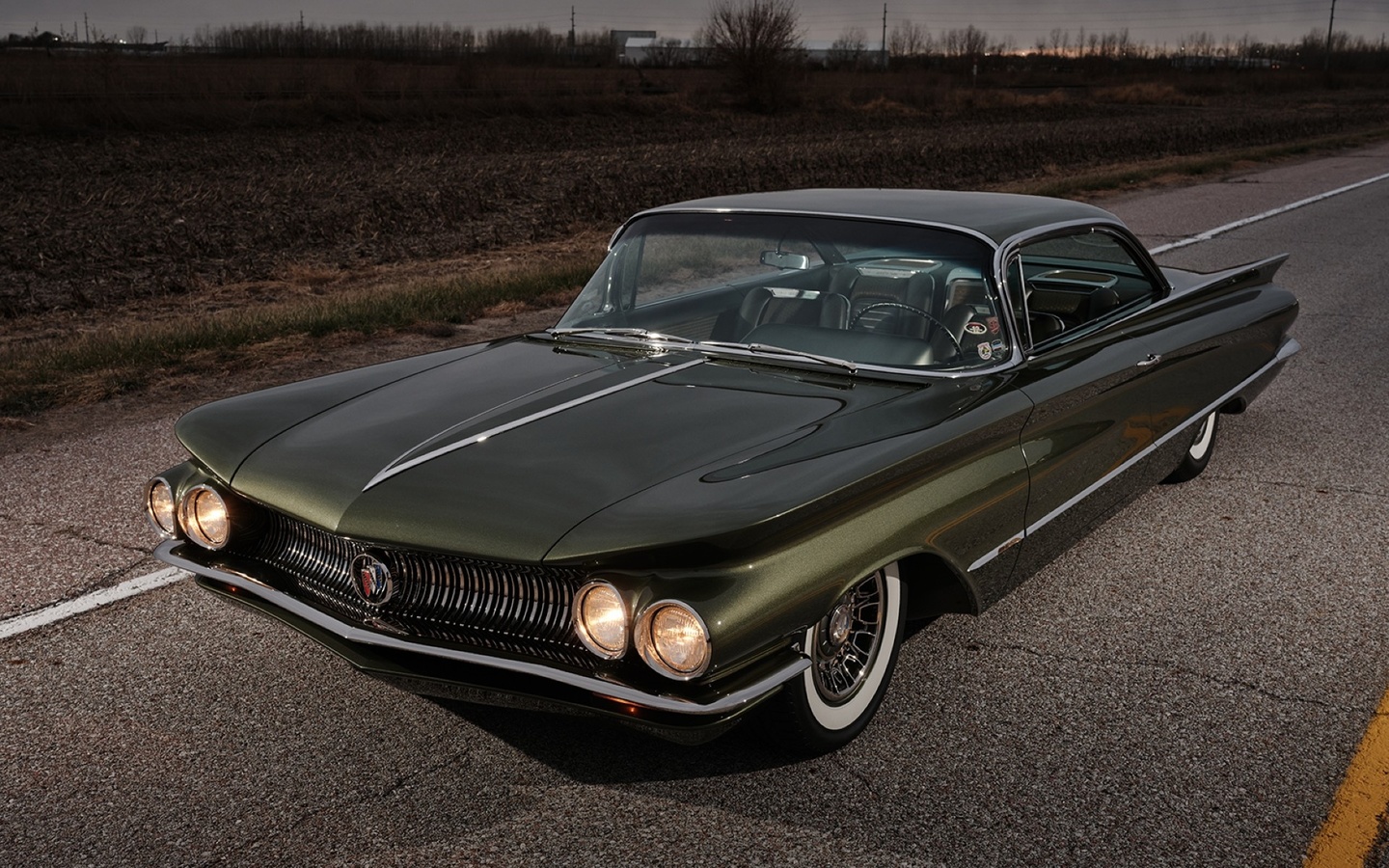 1960, buick, gm, classic, green, white walls