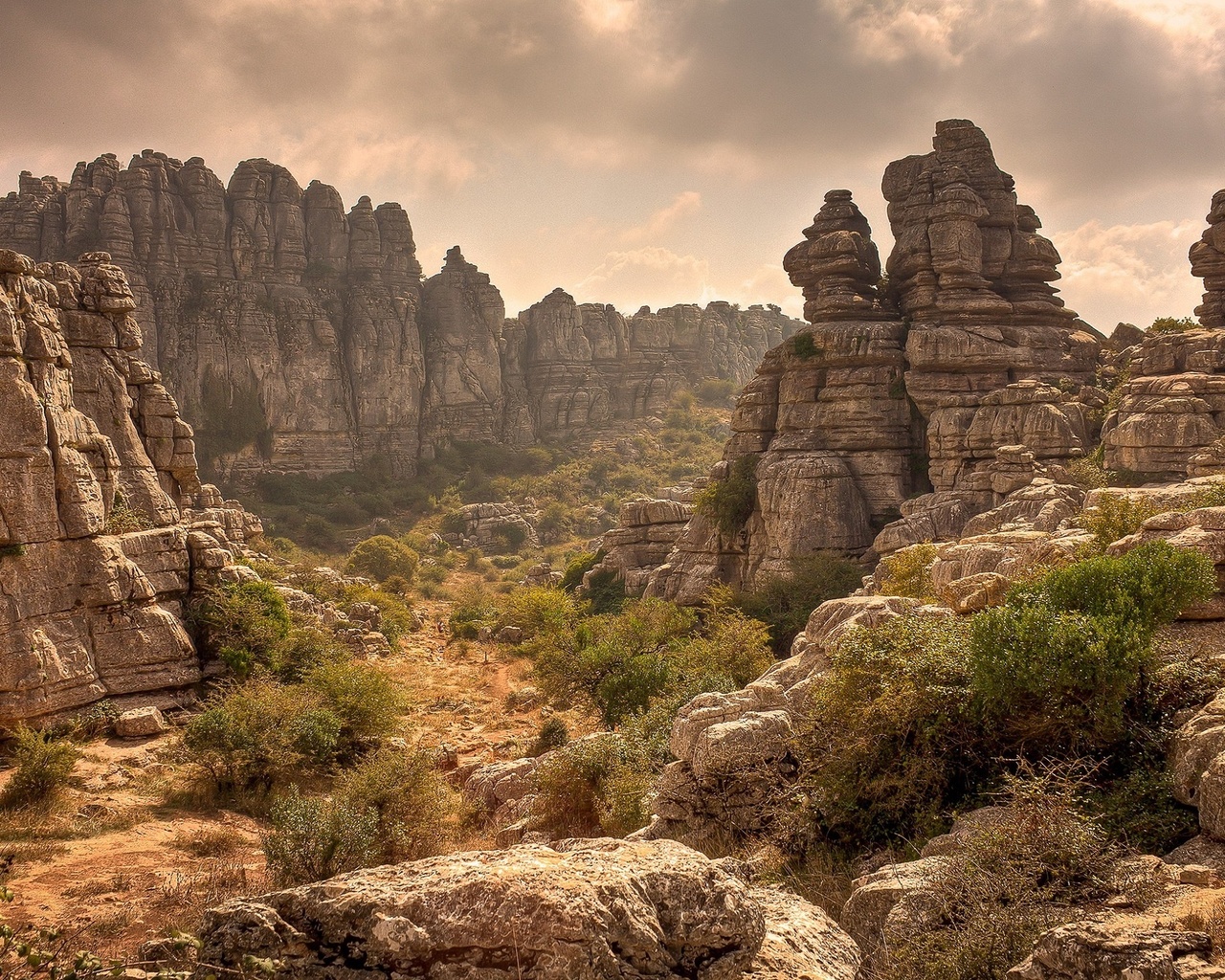 andaluzia, vale, montanhas, paisagem, natureza, verde, espetacular