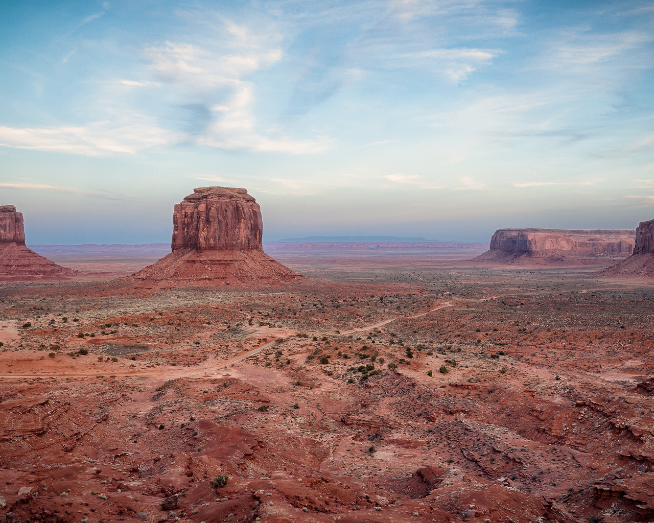 deserto, planicies, vale, deserto