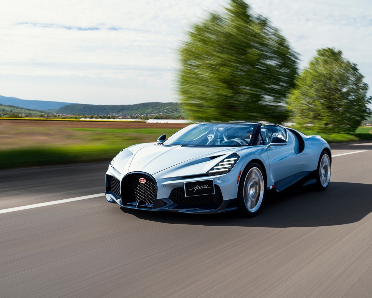 bugatti w16 mistral, bugatti, sports car, car, french cars, blue cars