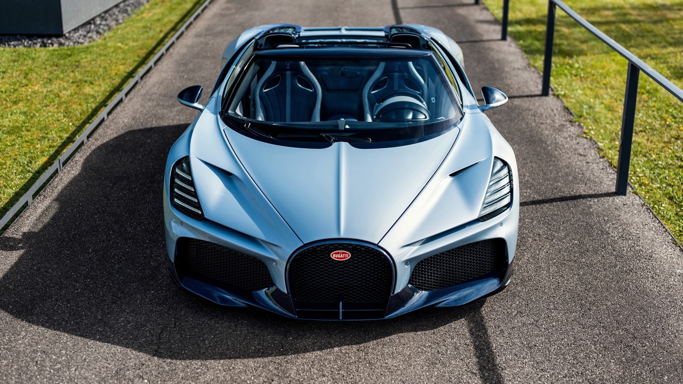 bugatti w16 mistral, bugatti, sports car, car, french cars, blue cars