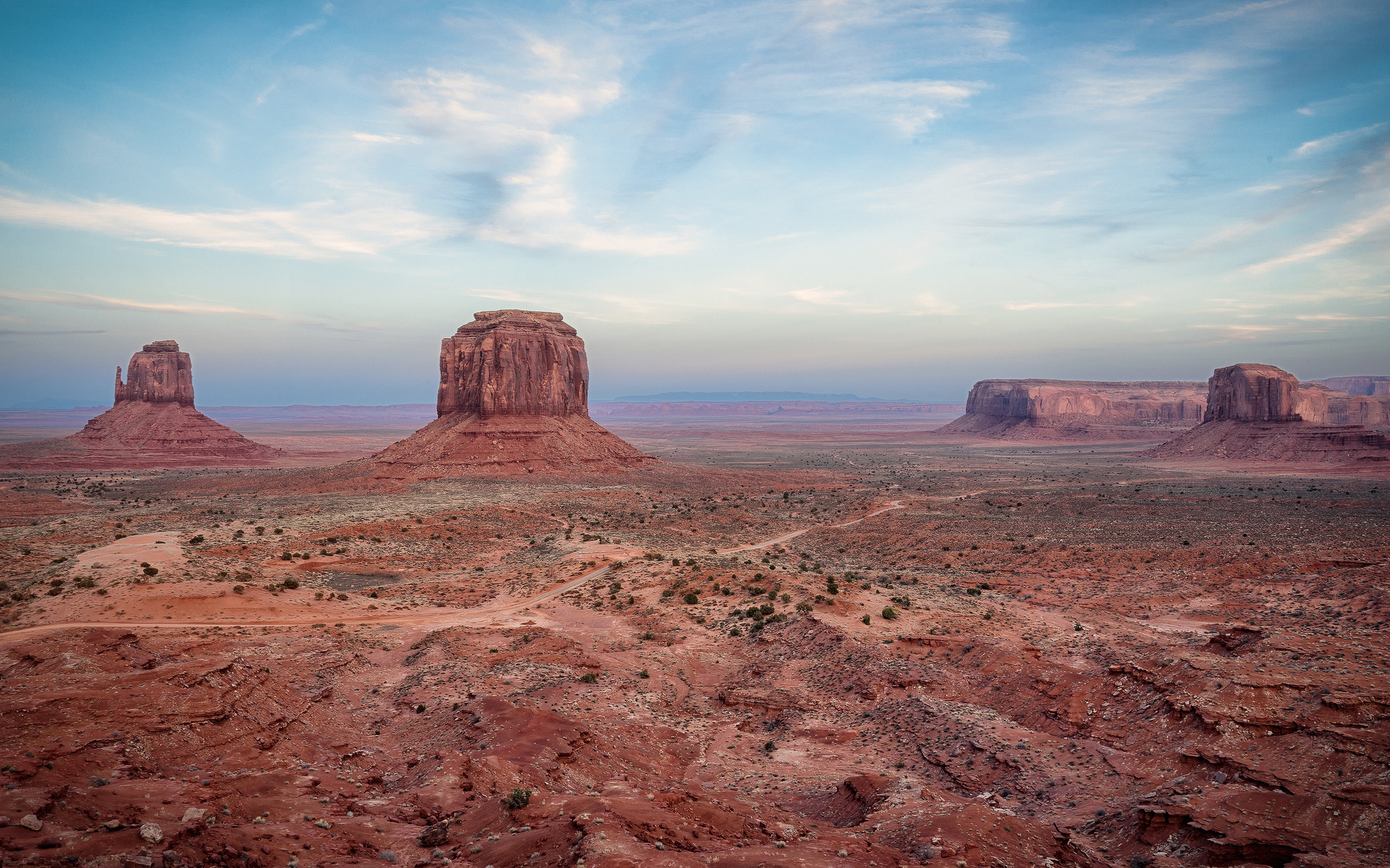 deserto, planicies, vale, deserto