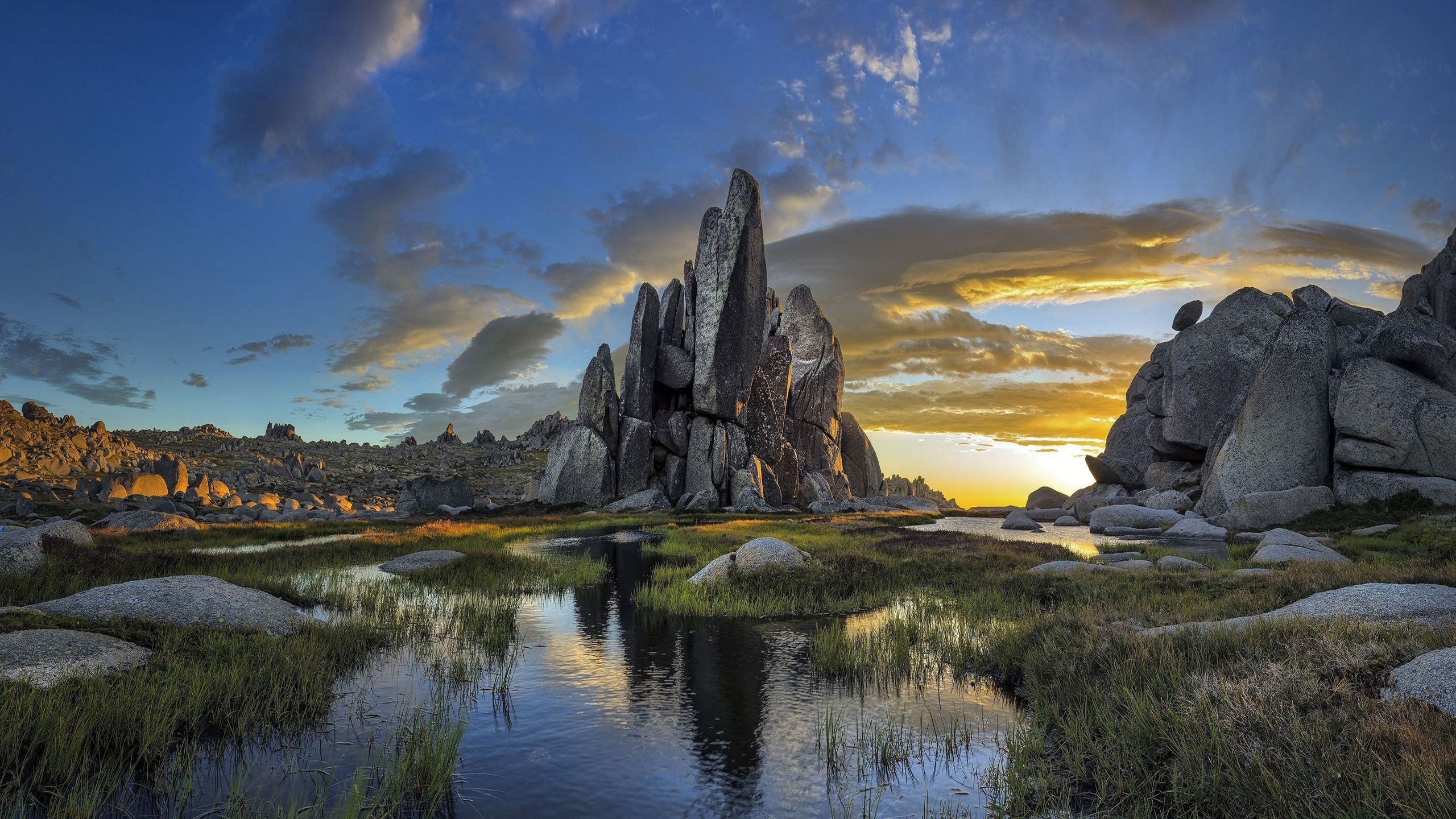 monumento, pedras, esculturas, paisagens, lindas