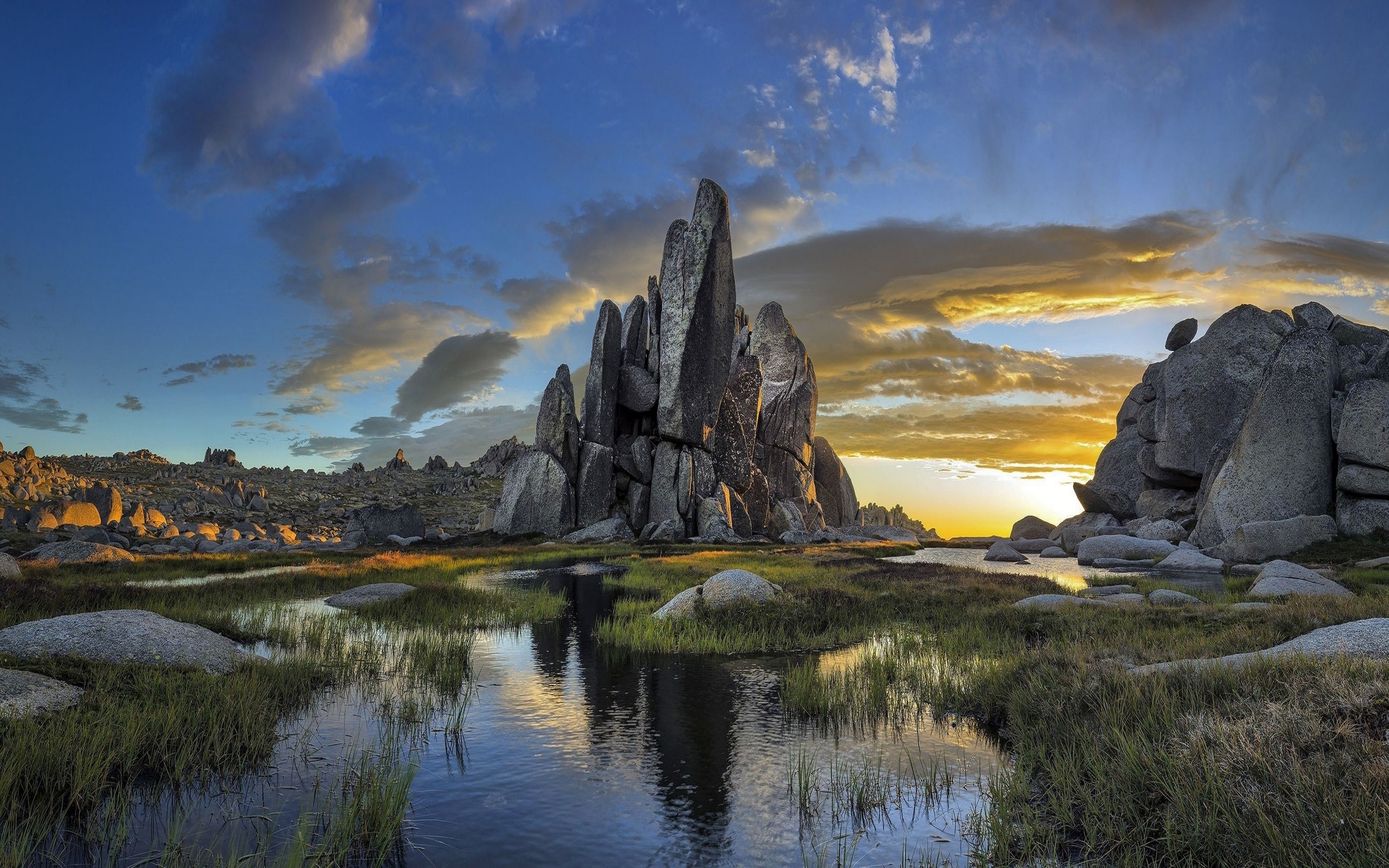 monumento, pedras, esculturas, paisagens, lindas