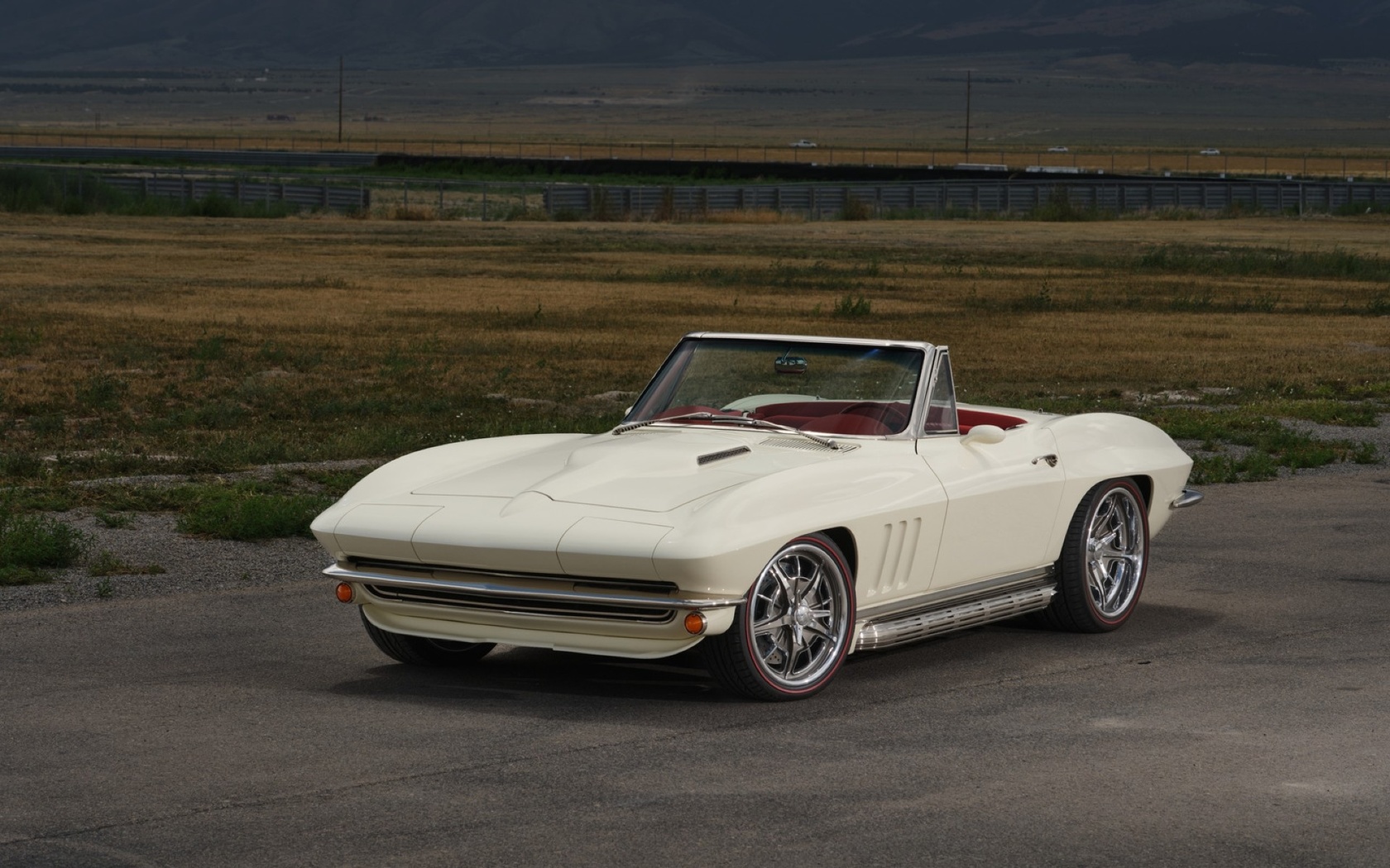 1966 corvette, white, chevrolet, convertible