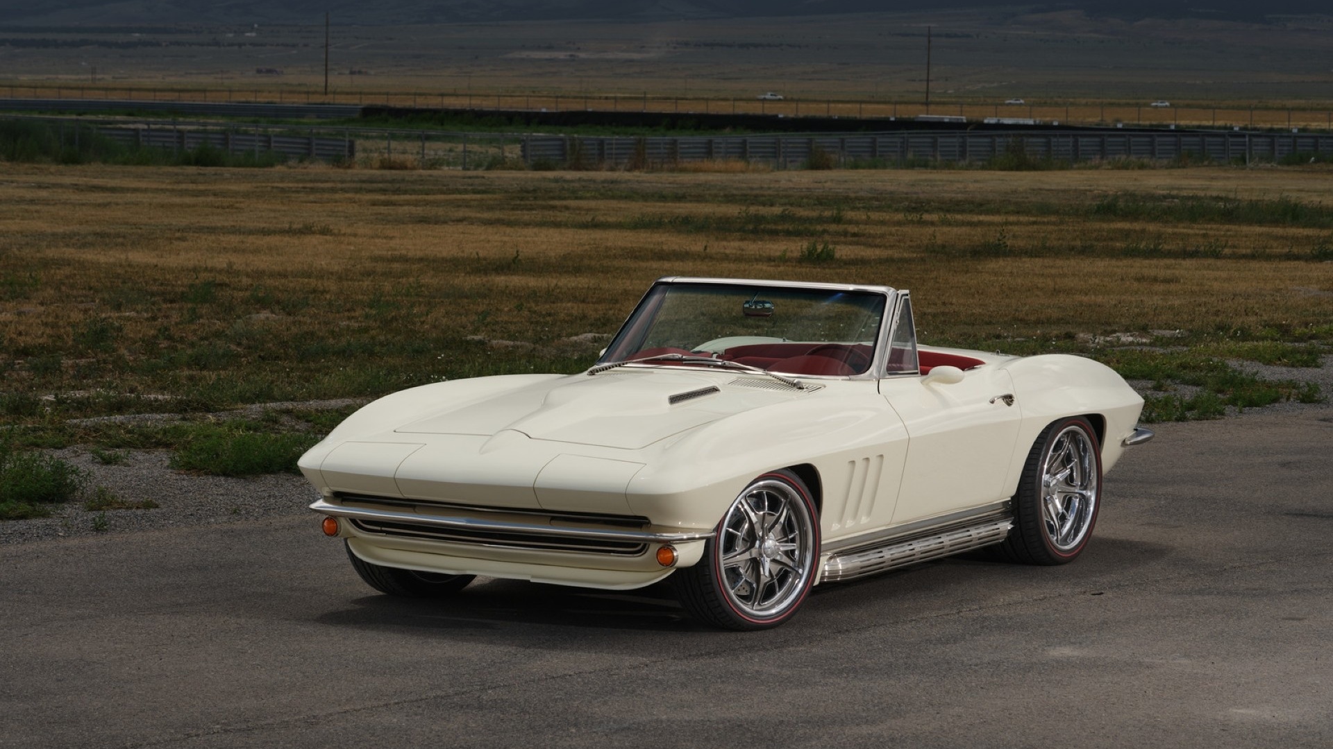 1966 corvette, white, chevrolet, convertible