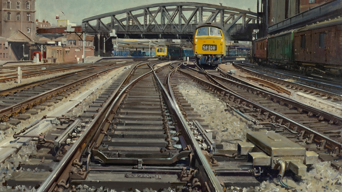 terence cuneo, track, paddington, english painter