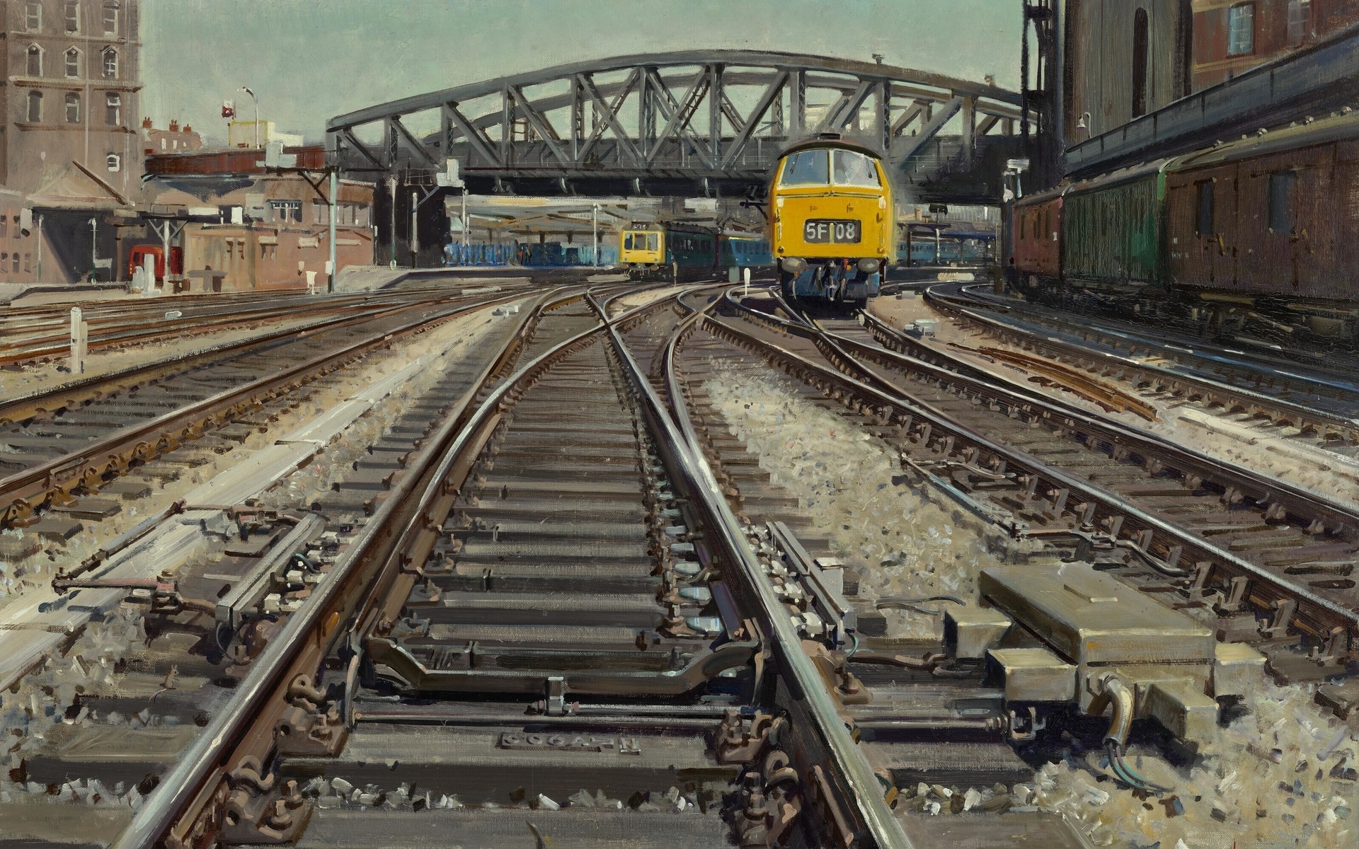 terence cuneo, track, paddington, english painter