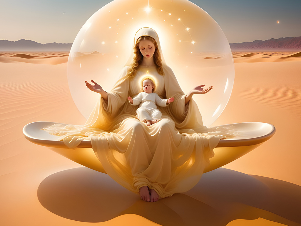 the virgin, and, child, , , 