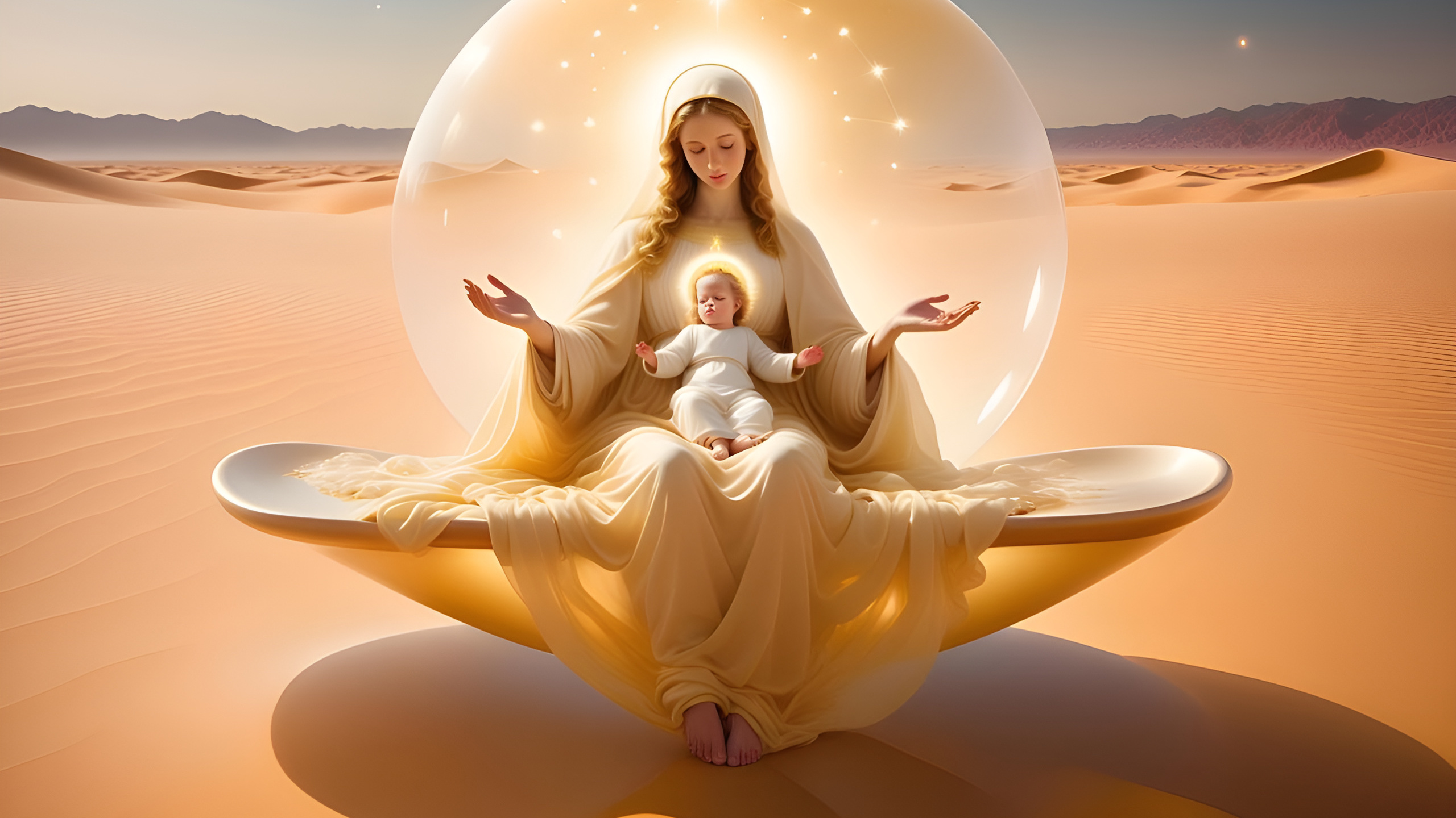 the virgin, and, child, , , 